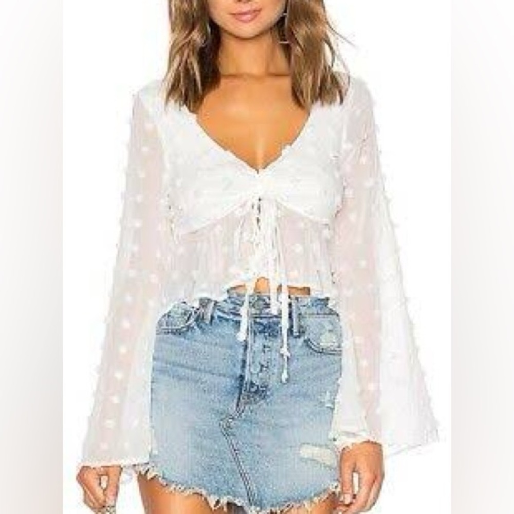 Lovers + Friends White Lily Top